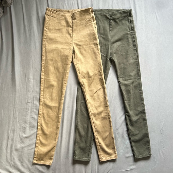 Tan and Dark Green Pants - Picture 6 of 10